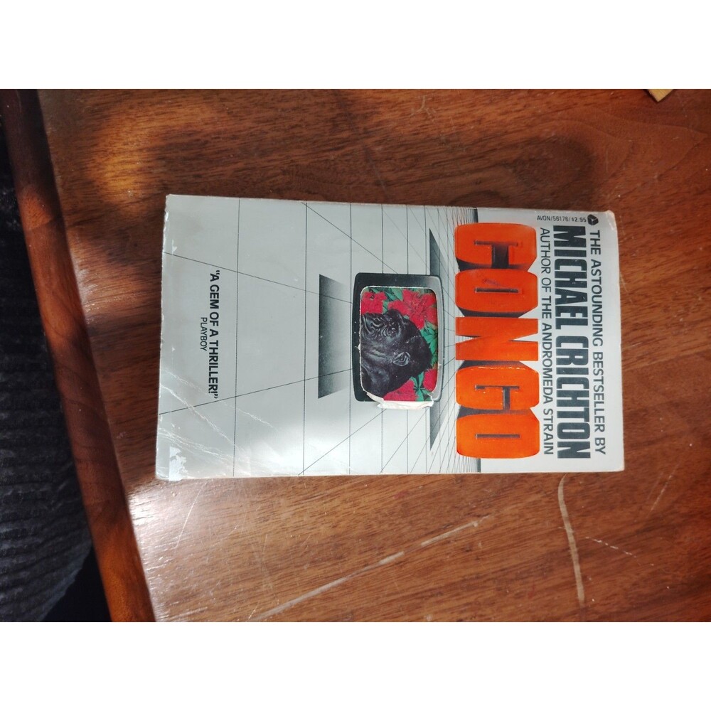 Congo by Michael Crichton 1981 Avon First Printing Paperback Thriller